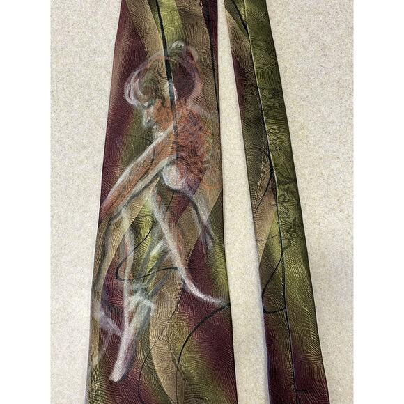 J Garcia Duck Worm Alarm Collection Thirty Four 100% Silk Mens Necktie 59x4 - Picture 1 of 8